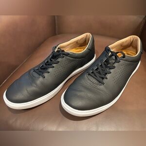 Travis Mathew Black Leather Sneakers